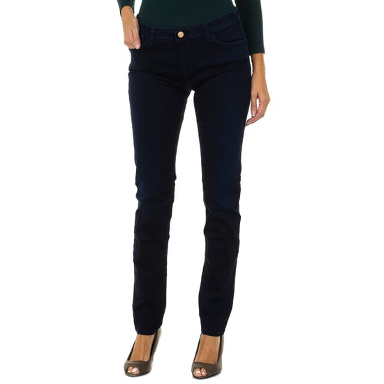 Women's long stretch denim pants 6Y5J28-5D2DZ