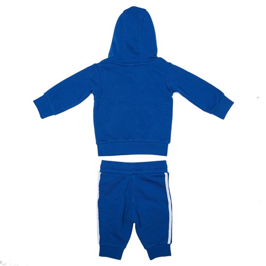 Boy's adidas Originals Baby Trefoil Hoody Set in royal white