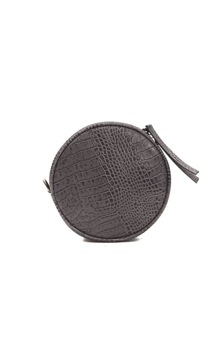 Pompei Donatella Vrouwen Grijs Leren Crossbody Tas - Image 3