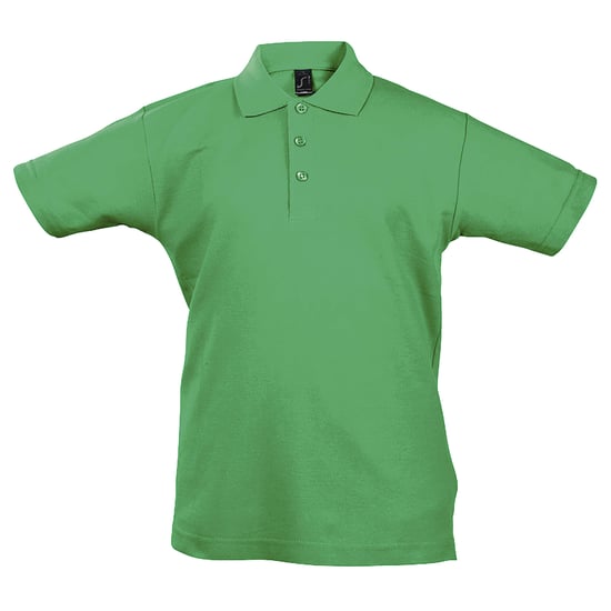 SOLS Kids Unisex Summer II Pique Polo Shirt (Kelly Green)