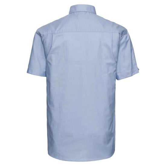 Russell Collection Heren Klassiek Oxford Overhemd met Korte Mouwen (Oxford Blauw) - Image 2