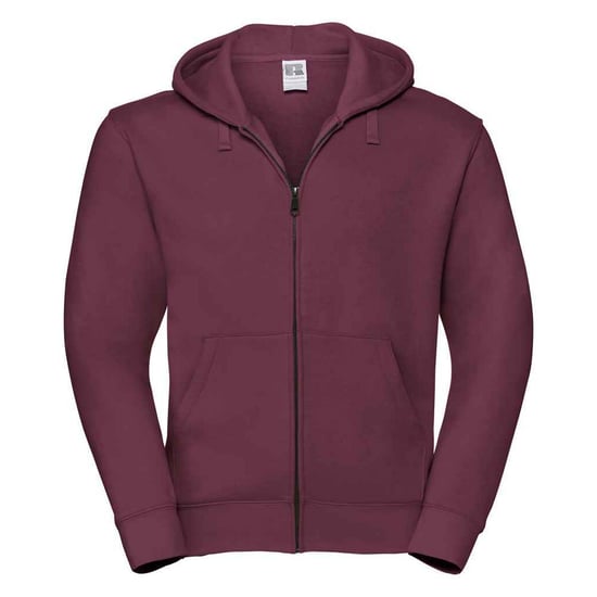 Russell Mens Authentic Hooded Sweatshirt (Burgundy) - Image 1
