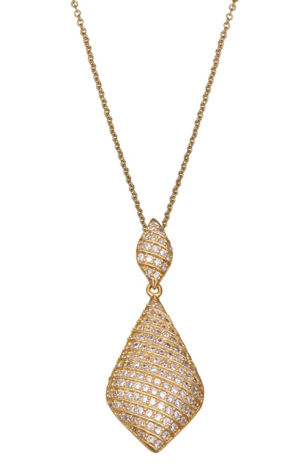 Orphelia Women's 925 Sterling Silver Chain with Pendant - Gold ZH-4517-GOLD