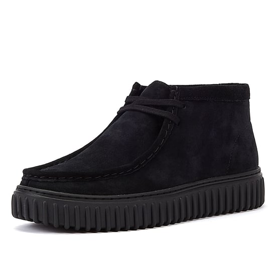 Clarks Originals Torhill Hi Suede Herenlaarzen Zwart - Image 3