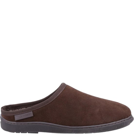 Hush Puppies Mens Ashton Suede Slippers (Brown) - Image 3