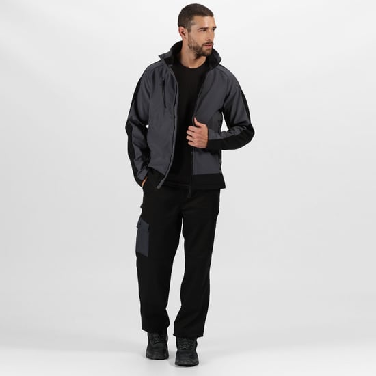 Regatta Mens Contrast 3 Layer Softshell Full Zip Jacket - Image 5