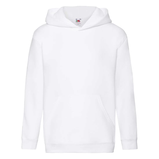 Fruit Of The Loom Kinder Unisex Premium 70/30 Sweatshirt met Capuchon / Hoodie (Wit) - Image 1