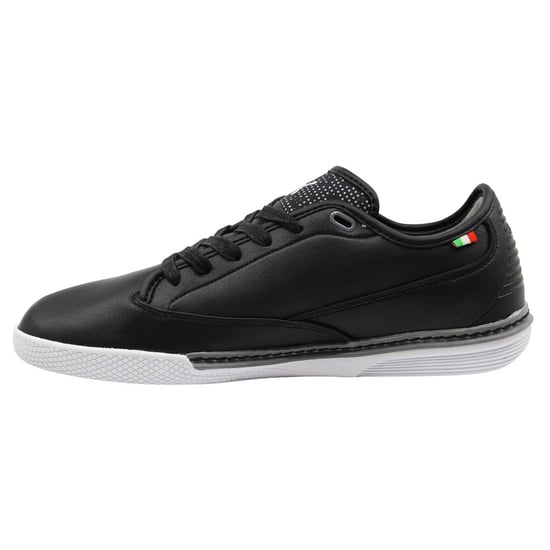 Puma Novellino Scuderia Ferrari Black Leather Lace Up Mens Trainers 304664 01