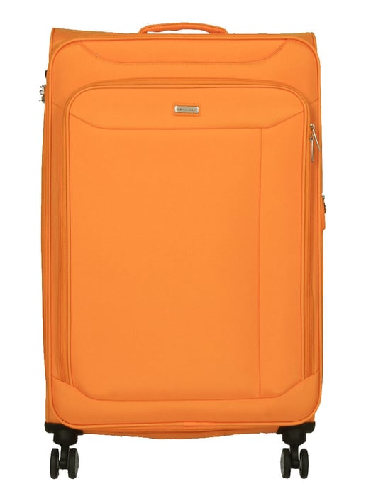 Lichte Gele Koffer 4 Wiel Bagage Reis Cabin TSA Zachte Tas - Image 1