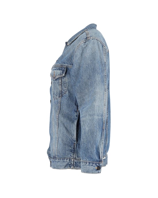Alexander Wang Daze Oversized Denim Jacket in Blue Cotton - Image 2
