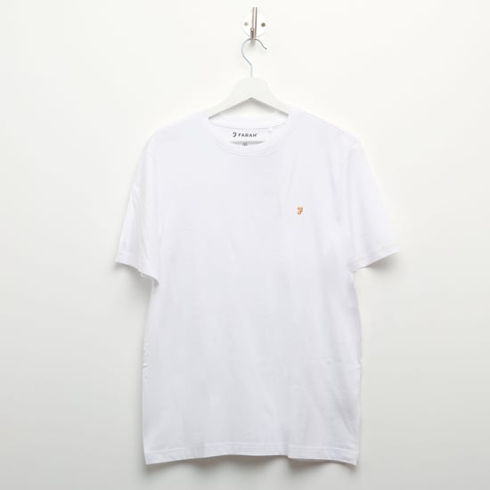 Men's Farah Alexander Circular T-Shirt in White - Image 1