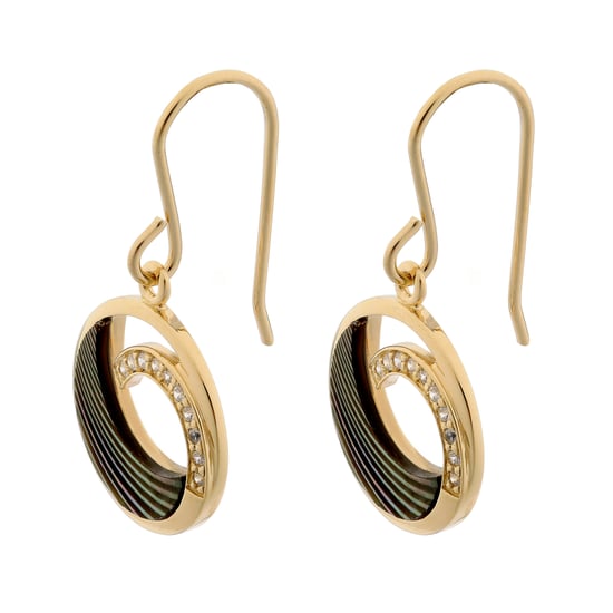 Orphelia 'Amelia' Dames 925 Zilveren Dangle Oorbellen - Goud zo-7371 - Image 3