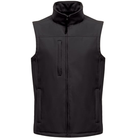 Regatta Mens Flux Softshell Bodywarmer / Sleeveless Jacket (Water Repellent & Wind Resistant) (All Black)