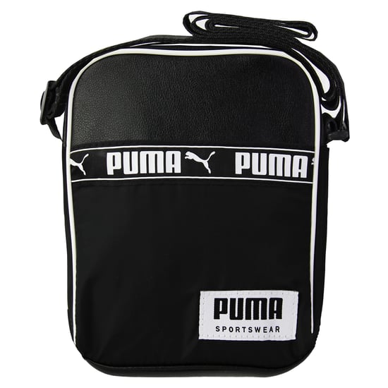 Puma Sportwear Campus Unisex Black Shoulder Adjustable Bag - Image 1