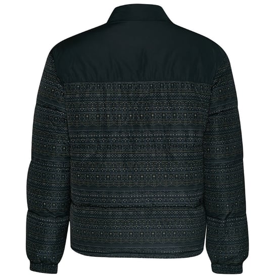 Lyle & Scott Fair Isle Reversible Black Puffer Jacket - Image 2