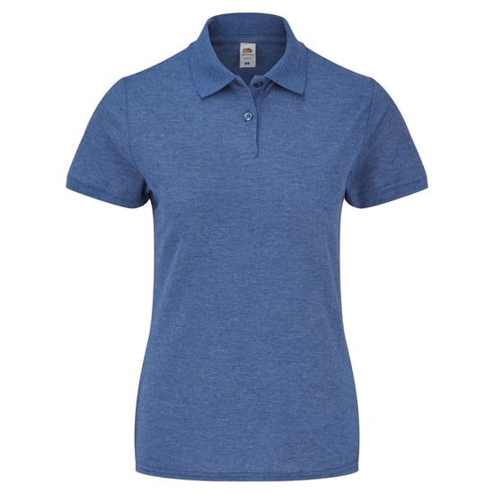Fruit Of The Loom Vrouwen Dames-Fit 65/35 Poloshirt Korte Mouwen (Heather Royaal Blauw) - Image 1