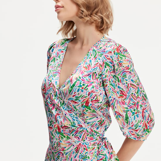 Liberty print wrap dress