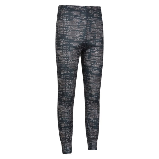 Mountain Warehouse Mens Talus Dash Print Thermal Bottoms (Svart) - Image 5