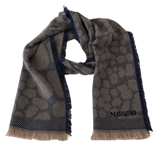Missoni Heren Multicolor Gedessineerde Cashmere Unisex Wrap Sjaal - Image 3