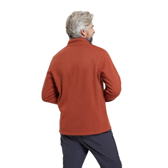 Mountain Warehouse Mens Beta Contrast Zip Top (Rust)