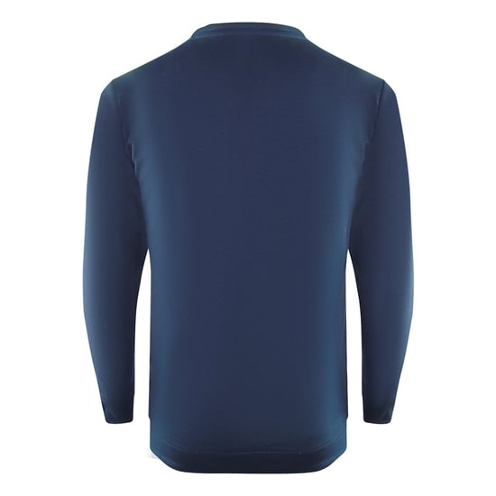 Cavalli Class Diamond Tiger Design Navy Blue Sweatshirt