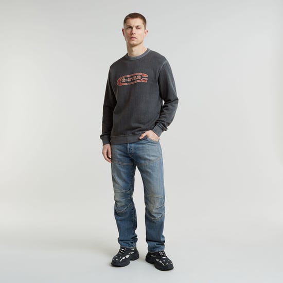 G-Star RAW Destroyed G Logo Washed Sweater - Image 3