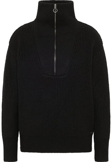 Dreimaster Knitted pullover women black - Image 1