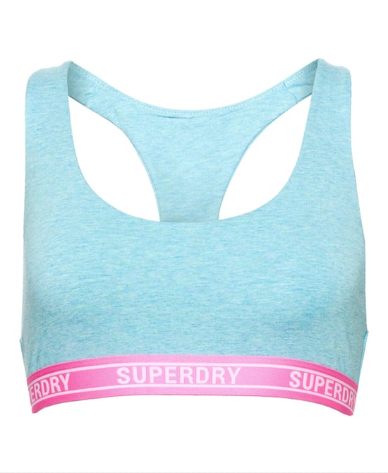 Superdry Organic Cotton Multi Logo Crop Bralette