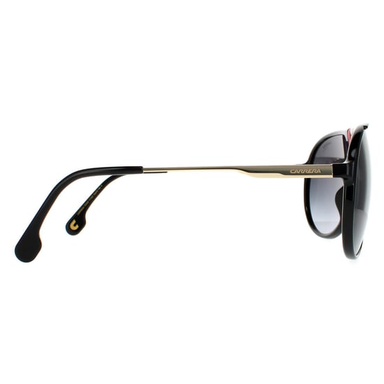 Carrera Aviator Mens Gold Red and Black Grey Gradient  Sunglasses