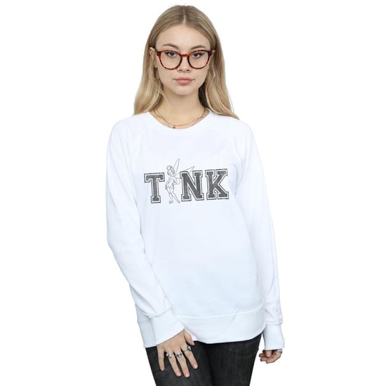Disney Womens/Ladies Tinker Bell Collegiate Tink Sweatshirt (White)