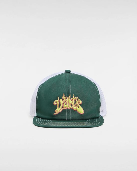 VANS Higher Place Unstructured Trucker Hat in Bistro Green - Image 2