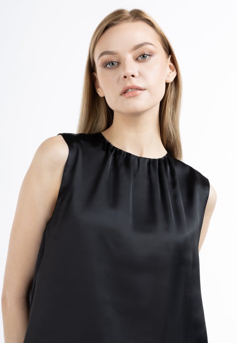 Dreimaster blouse met korte mouwen Dames zwart - Image 5