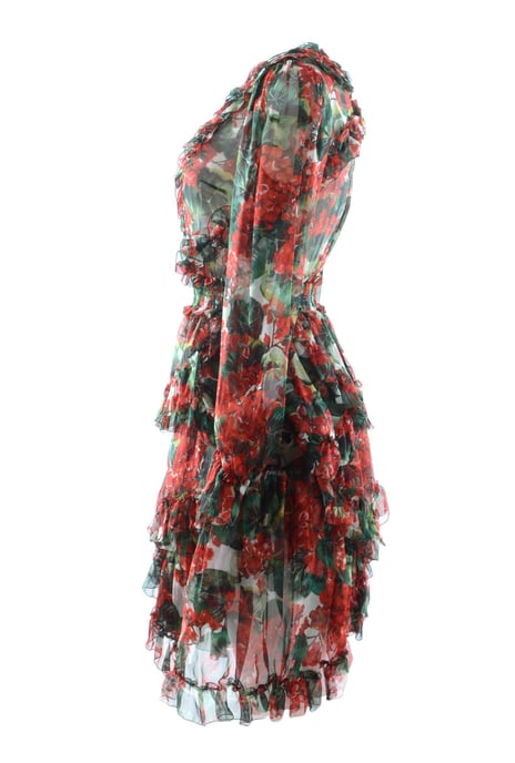 Dolce & Gabbana Kvinnor Blommor Mid-Length Klänning - Image 3