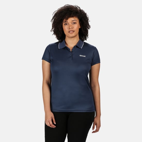 Regatta Womens/Ladies Maverick V Polo Shirt (Dark Denim)