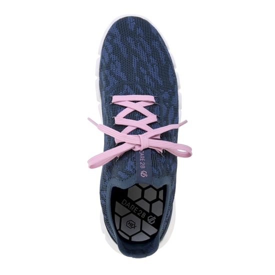 Dare 2B Womens/Ladies Hex-At Knitted Recycled Trainers (Orion/Powder Pink)