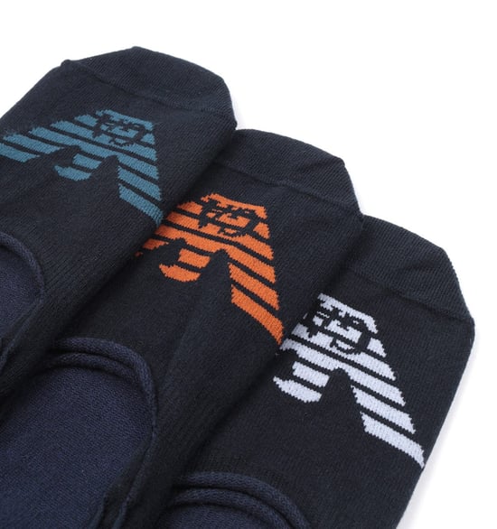 Emporio Armani Loungewear 3 Pack invisible Socks - Navy