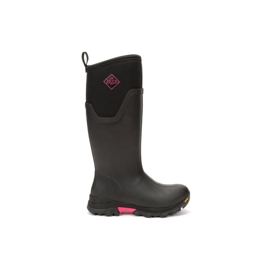 Muck Laarzen Arctic Ice Tall Rubber Zwart/Hot Roze Wellington Laarzen - Image 5