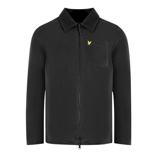 Lyle & Scott Twill Black Overshirt Jacket - Image 1