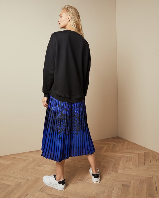 Ted Baker Mokara Topaz Mockable Sweater Dress, Dark Blue - Image 3