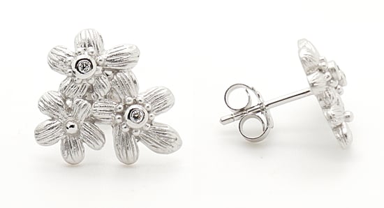 Orphelia Dames 925 Sterling Zilveren Oorbellen - Zilver ZO-6026 - Image 3