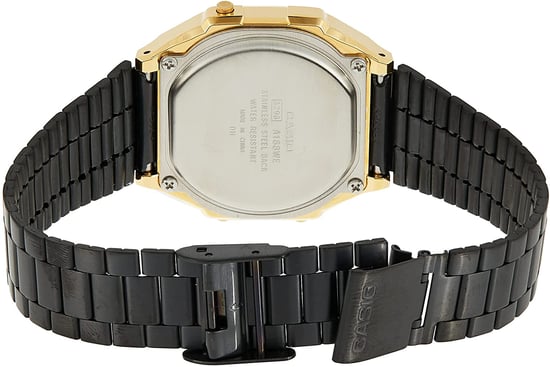 Casio Casio Retro Unisex's Black Watch A168WEGB-1BEF - Image 3