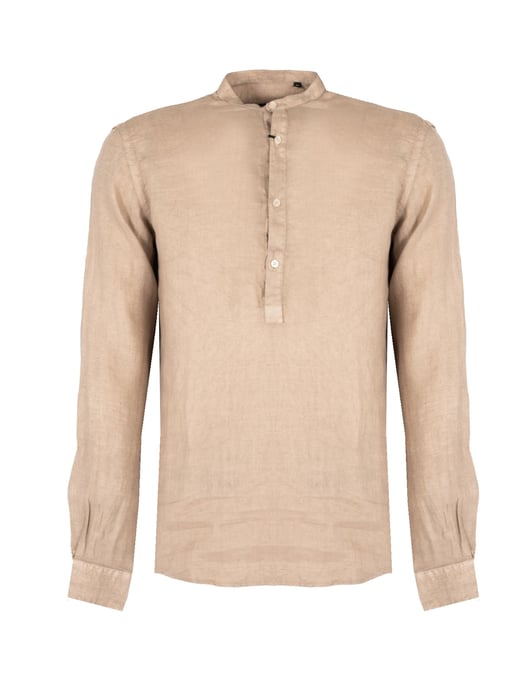 Xagon Man Shirt Lino Men's Beige - Image 4