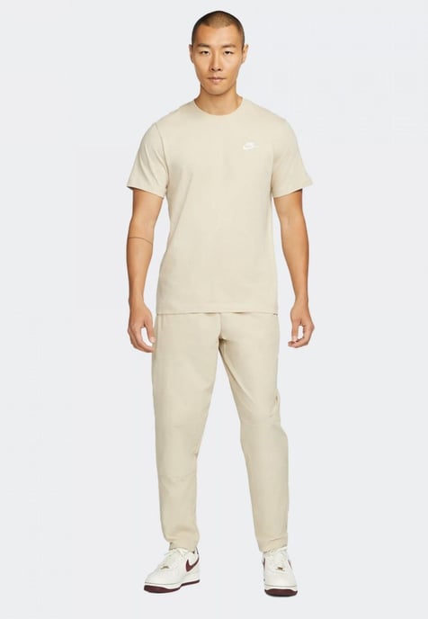 Nike Sportswear Club Mens T Shirt in Beige - Image 4