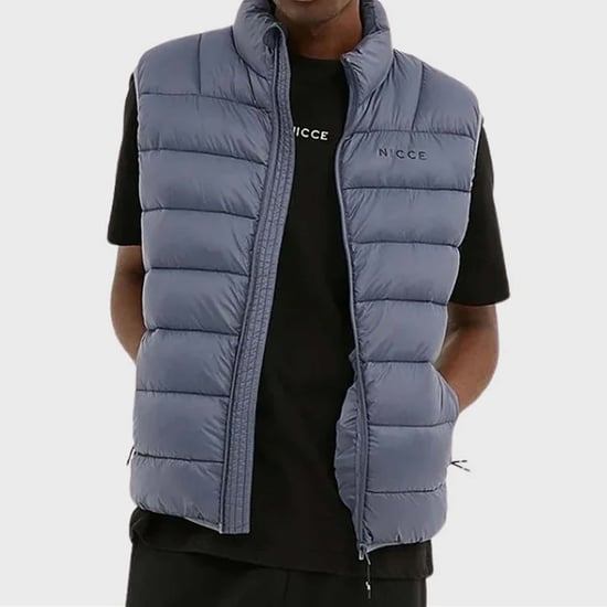 Nicce Skyline Mens Light Blue Gilet - Image 1