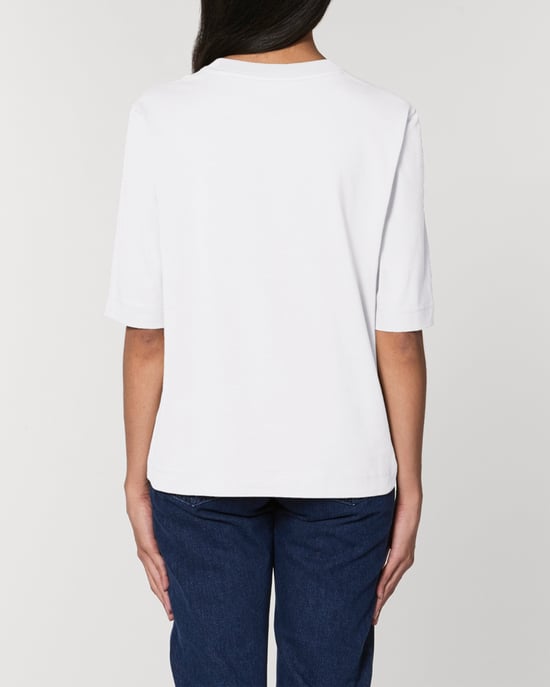 Bandham Women's Boxy Heavy T-Shirt in White
