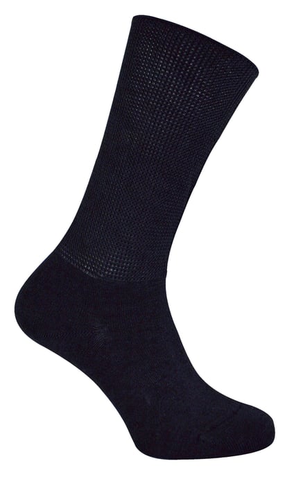Extra Wide Bamboo Oedema Socks | Dr.Socks | Mens & Ladies | Socks for Swollen Feet Ankles Legs & Diabetics - Black - Image 2
