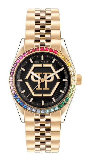 Philipp Plein Date Superlative Women's Gold Watch PW2BA0623 - Image 1