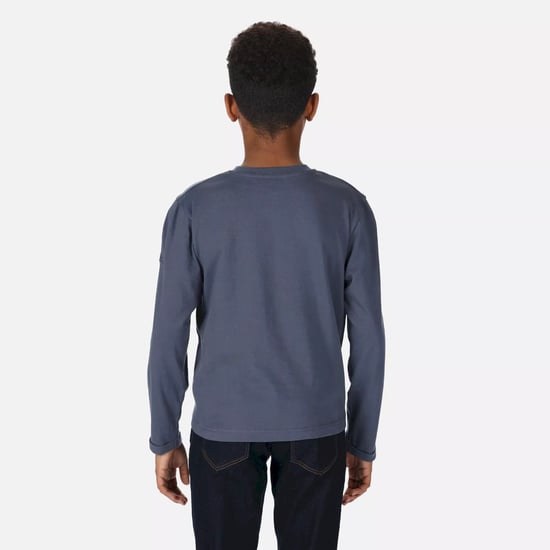 Regatta Childrens/Kids Wenbie III Landscape Long-Sleeved T-Shirt (Dark Denim) - Image 6