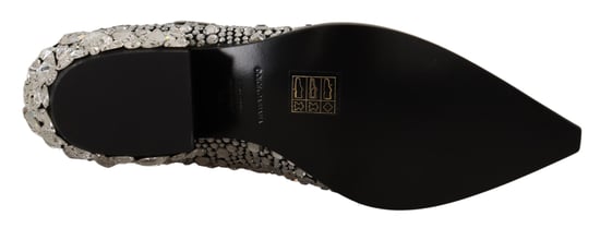 Dolce & Gabbana Dames Zwarte Suède Strass Kristallen Cowboylaarzen - Image 4