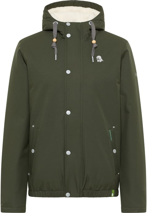 Schmuddelwedda Winterjas gemaakt van gerecycled polyester yuka Heren donkere olijf - Image 1
